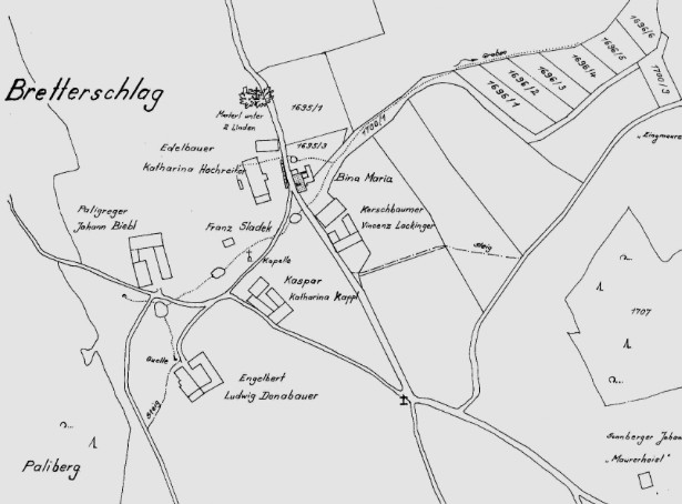 Dorfplan Bretterschlag